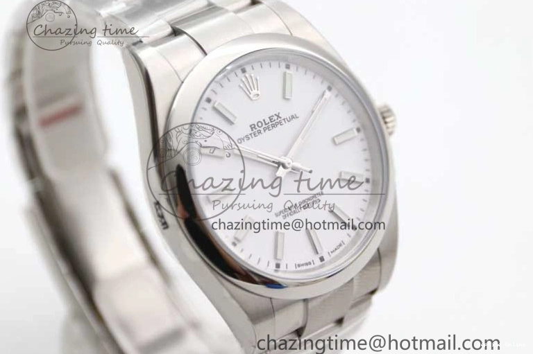 0129 Oyster Perpetual 39mm 114300 EWF 1:1 Best Edition 904L Steel White Dial on SS Bracelet SA ModernLook 2003